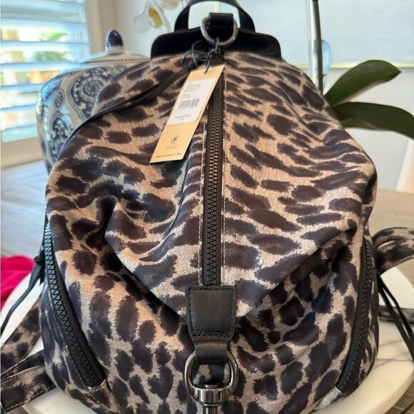 REBECCA MINKOFF
Mini Julian Leopard-Print Backpack main image 6